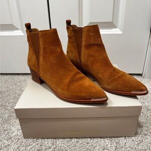 Marc Fisher Brown Suede Ankle Boots